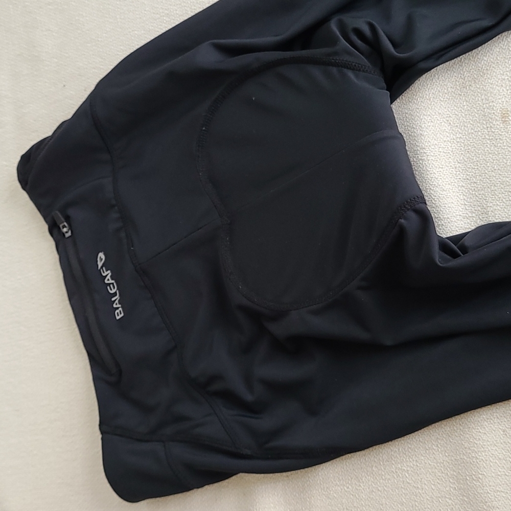Baleaf Cycling Padded Crop Leggings sz Small Black